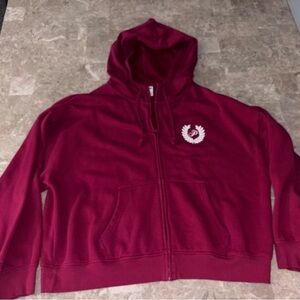 PINK Victoria's Secret Fuchsia Zip-Up Hoodie